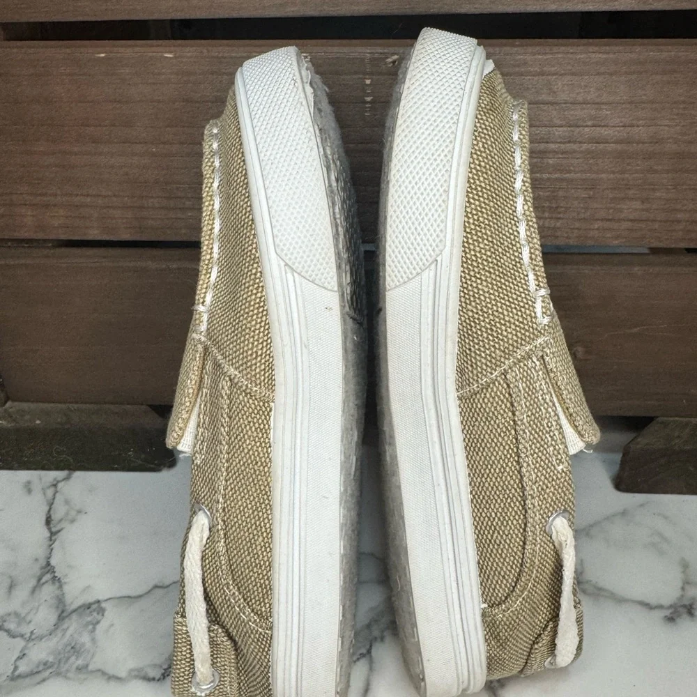 4/$15 Kids Tan Canvas Slip-On Shoes